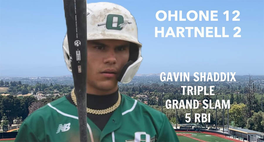 Ohlone opens Hartnell series with 12-2 win, extends win streak to 9 games