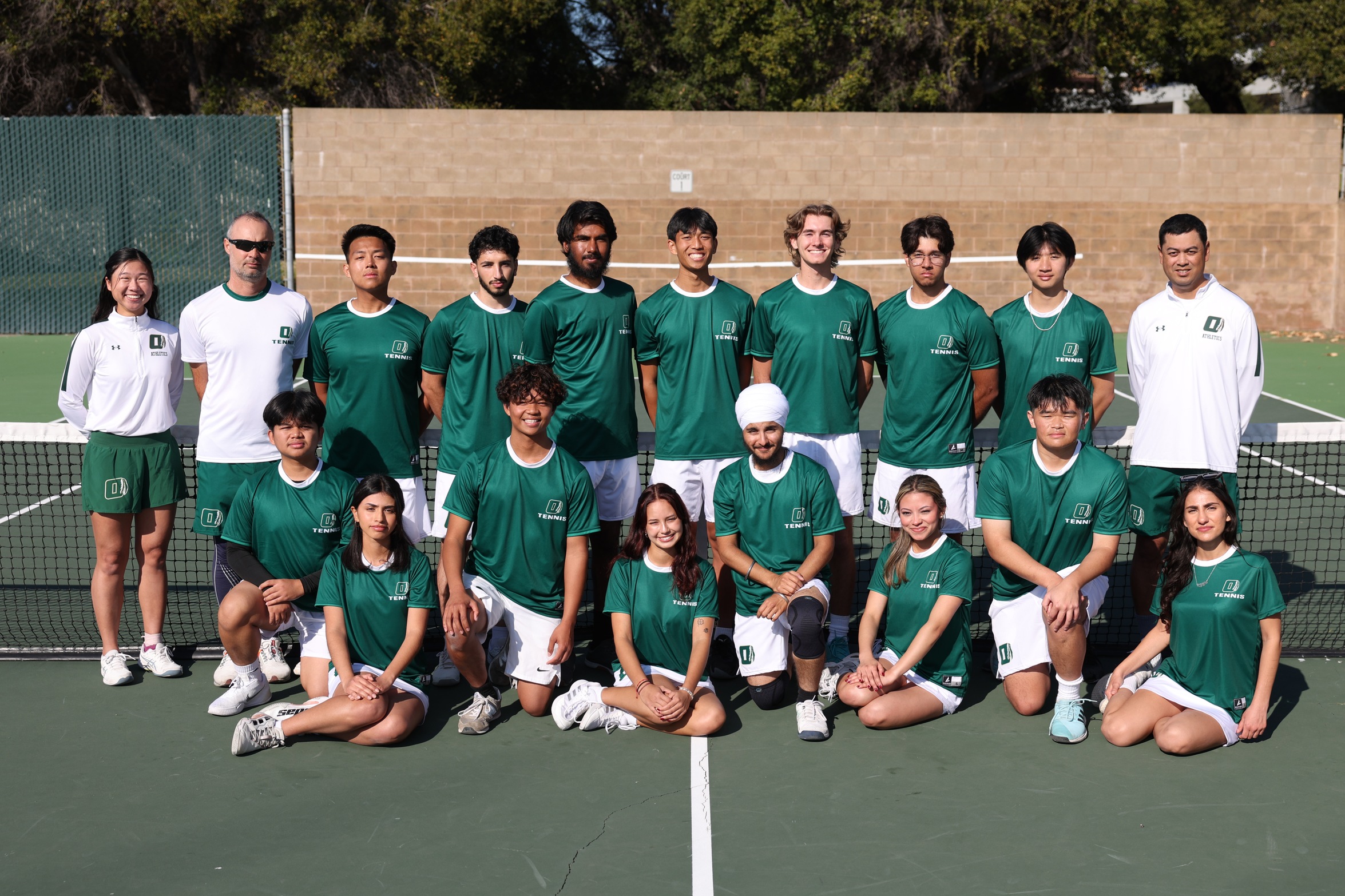 The 2025 Ohlone College Men's and Women's Tennis Teams