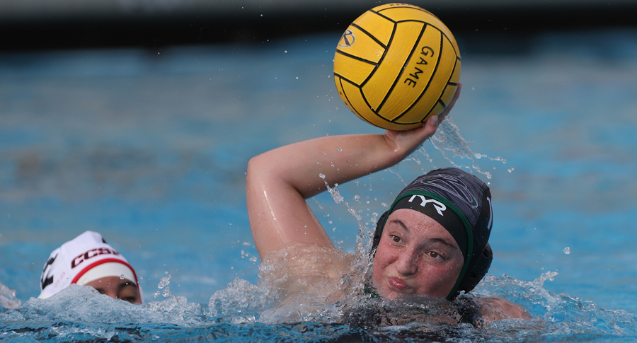 Teagan Rees led Ohlone with 6 goals in the win over CCSF. (Photo by Don Jedlovec)